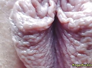 Close up masturbation and fingering of my girlfriend hot pussy