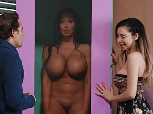 büyük-göğüsler, orta-yaşlı-seksi-kadın, porno-yıldızı, üç-kişilik-grup, fetiş