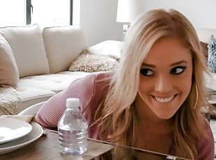 Amazing chick Kali Roses lets a friend fuck her on the couch