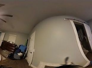 VR Solo Bi Oiled College Guy Riding Fat Dildo Until Massive Cumshot