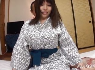 Lewd Japanese milf gets her twat toyed, licked and fucked deep