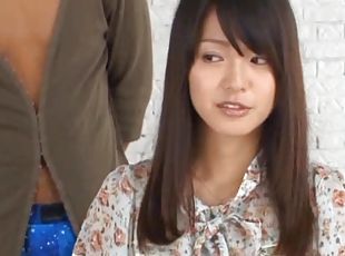 Aoi Mikuriya gets her hairy Japanese cunt fingered and banged