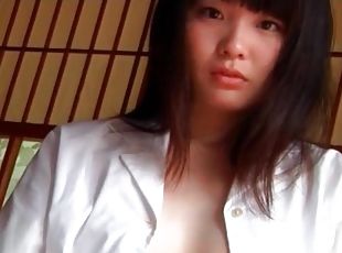 Cute Japanese brunette in a pair of panties