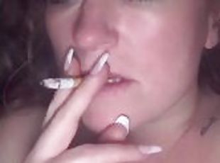 Smoking little whore