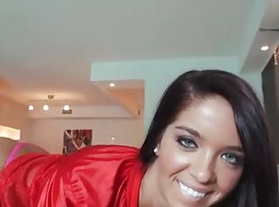 Hot And Naughty Curvy Brunette Serves Huge Cock A Hardcore Blowjob