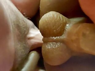 Dick in my white cock into that brown juicy hole