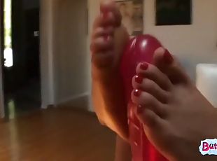Amazing sexy foot fetish video