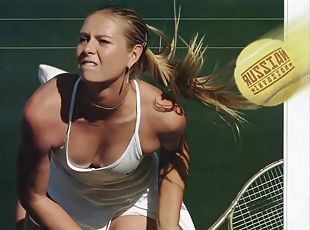Famous russian tennis player maria sharapova is a sexy blonde