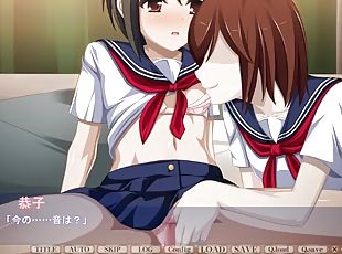 lésbicas, mulher-madura, japonesa, dedos, hentai