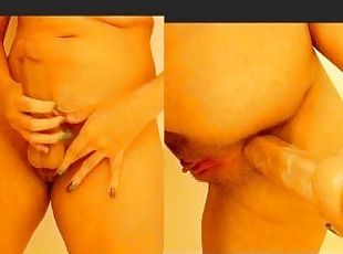 Saturno Squirt intense anal dilates tight anus, fake ladyboy masturbation bisexual fetish ????????????????