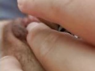 klitoris, zarastené, masturbácia, orgazmus, pička, amatérske, zlatíčka, pov, semeno, sólo