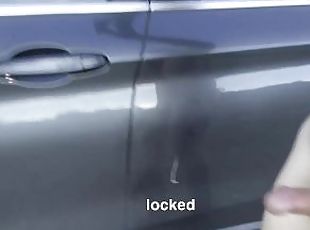 Locked out of car completely nude, cumming to get the key (inspired by naughtygardengirl)