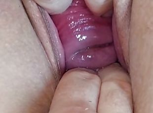 masturbation, orgasm, pissande, fitta-pussy, kvinnligt-sprut, fru, amatör, milf, samling, creampie