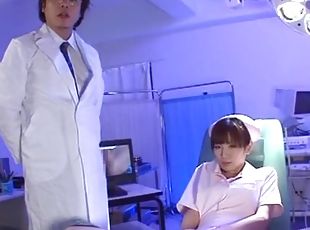 behåret, sygeplejerske, fisse-pussy, japans, par, fetish, uniform
