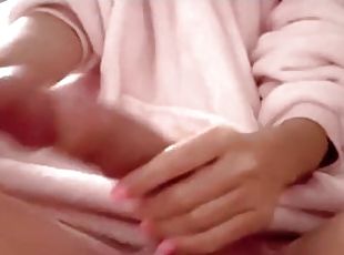 Huge Dick Dripping while 18yr old Small Hands