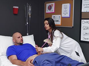 Sexy doctor Katana Kombat adores sex and a blowjob with her patient