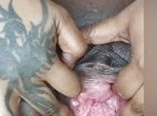 klitoris, udaranje, veliki, masturbacija, orgazam, pička-pussy, amaterski, crnci, igračke, žestoko