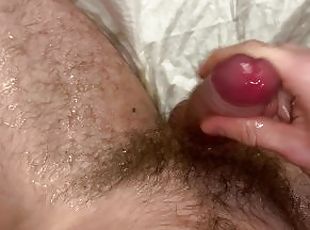 hårig, masturbation, orgasm, kvinnligt-sprut, cumshot, gigantisk-kuk, avrunkning, par, sprut, sperma
