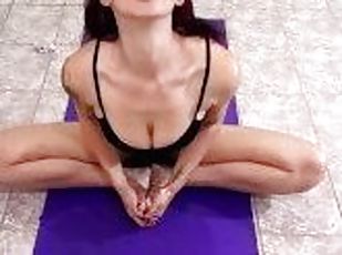 Hot Milf doing Yoga in Lingerie, hot flexible Postures- Lilixxxfetish