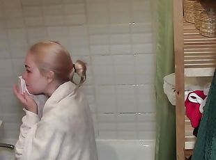 bañando, masturbación, mayor, ruso, amateur, babes, adolescente, casero, novia, europeo