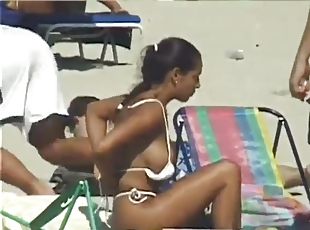 Naked teens on the beach