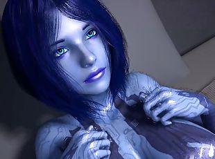 Sex with Cortana on the Bed : Halo 3D Porn Parody