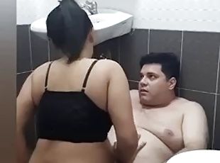Fuck in the bathroom. Cum in the ass.