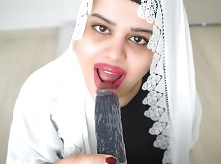 Real Arab StepMom In Hijab Squirting Wet Pussy Dildo.