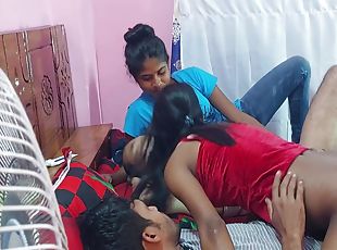 Desi Two Couples First Home Night Sex Enjoy Tight Pussy Fucked Hard Foursome Fucks