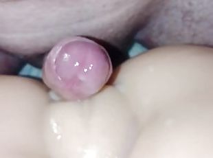 HUGE PULL OUT THROBBING CUMSHOT ON TO POCKET PUSSY