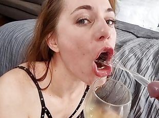 PISS ANAL-HILIATION of NENSI FOX, DAP cock + toy, piss in mouth & drinking, rimming - PissVids