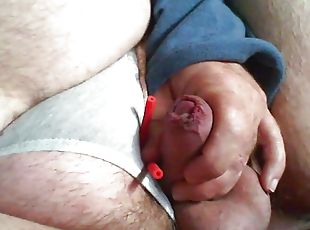 cock and balls tied cumming