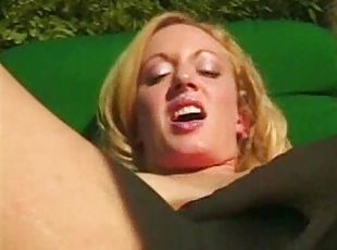 Dildo sex outdoors with sluts includes anal