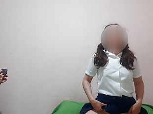 My stepfather makes me record when he fucks my stepsister - schoolgirl records her stepfather and stepsister fucking