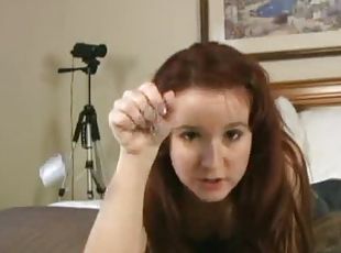 Redhead teen AnnaBelle Lee imagines that she's a hypnotist