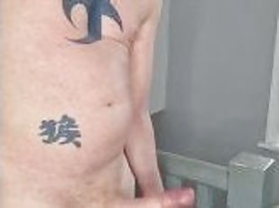 amatieris, milzīgs-dzimumloceklis, homoseksuāls, angļu, solo, tetovējums, penis