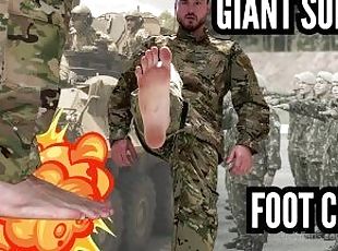 exército, amador, gay, pés, fetiche, sozinho, gigante, militar