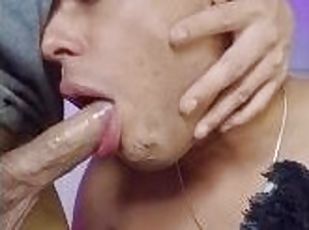 he swallows all my dick and asks for more