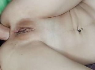 Real teen anal sex! This dick is so big!