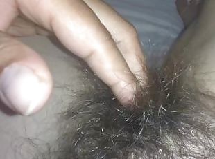 klitoris, hårete, pussy, milf, pornostjerne, svart, fingret, ludder, dad-girl, kåt