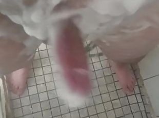 vannis, masturbatsioon, amatöör, suur-munn, kiimas, dušš, soolo, munn