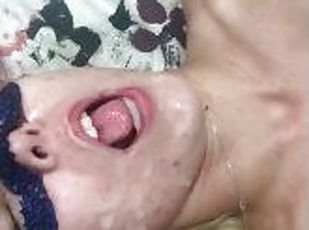 Getting fucked in the ass while talking about husbands best friend facial cumshot ending