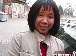 German asian teen next door pick up on street for female orgasm casting