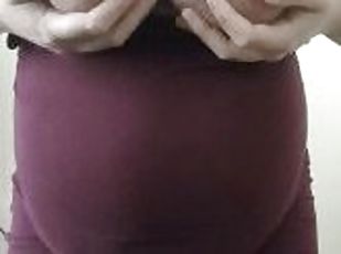 32 weeks 3 days pregnant.  Tits full of milk