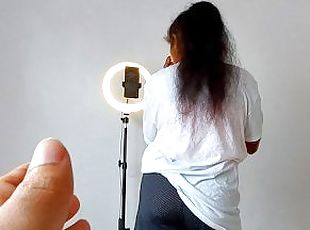 Sri Lankan - is My Horny Step-Sister making TikTok video? or try to Seduce me( Music- Cardi B - WAP)