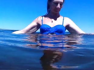 Under water bikini