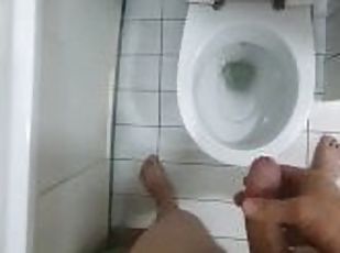 Prolonged urination after masturbation and urination, male moaning during urination.