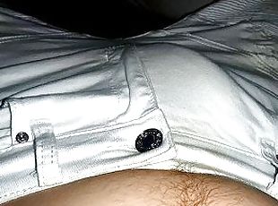 It's storm outside, so help me baby cumming really huge onto my stretchy white jeans ????????????