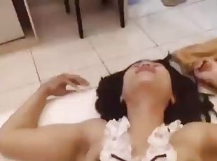 Employer fucks maid on wifes bed
