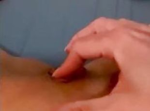 klitoris, onani, orgasme, pussy, amatør, milf, hjemmelaget, par, fingret, føtter